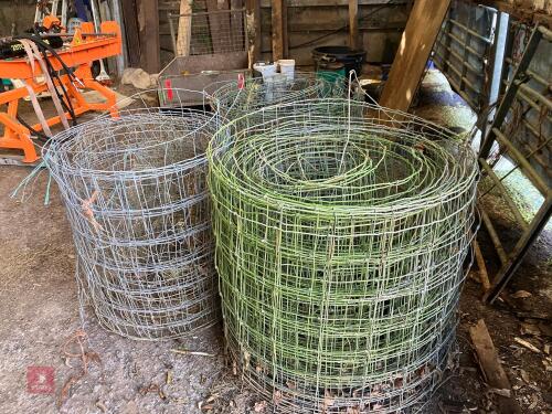 3 PART ROLLS OF SHEEP NETTING