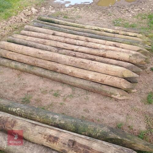 10 X 4-5'' X 2.1M TIMBER POSTS (1)