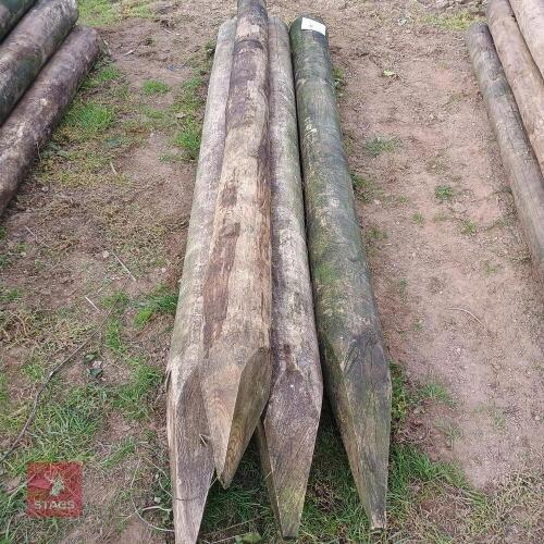 4 X 6-7'' X 2.4M TIMBER POSTS