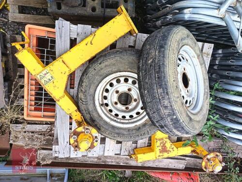 2 X HEIGHT ADJUSTING AXLES