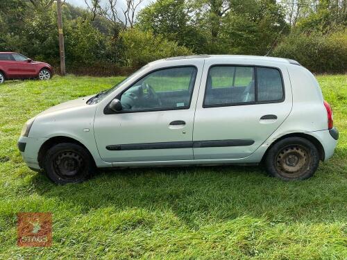 2003 PETROL RENAULT CLIO (S/R)