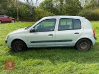 2003 PETROL RENAULT CLIO (S/R)
