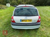 2003 PETROL RENAULT CLIO (S/R) - 3