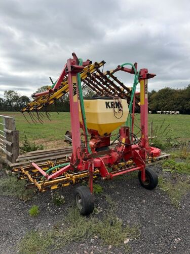 KRM GRASS HARROWS & PS250 SEEDER 6M