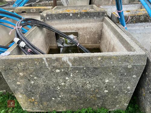 500 GALLON CONCRETE WATER TROUGH (4)
