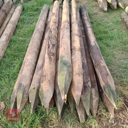 10 X 4-5'' X 2.4M TIMBER POSTS (1)