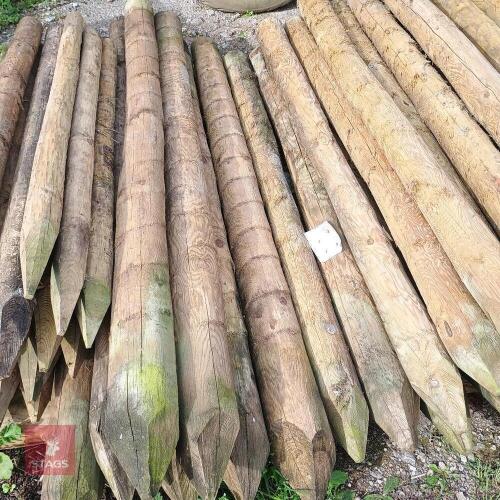 5 X 5-6' X 2.4M TIMBER POSTS (2)