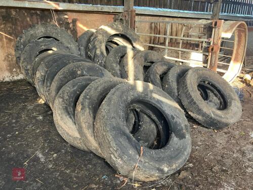 19 LARGE MIXED TYRES