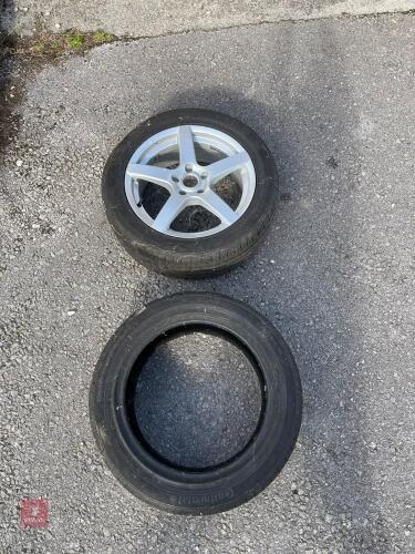TWO CONTINENTAL 225/50 R17 TYRES