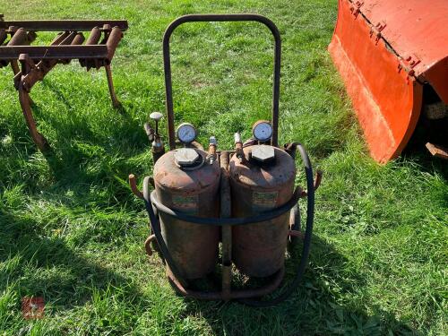 VINTAGE FIRE EXTINGUISHER TROLLEY