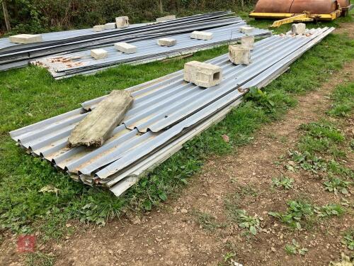 10 X 25' LONG ROOF SHEETS