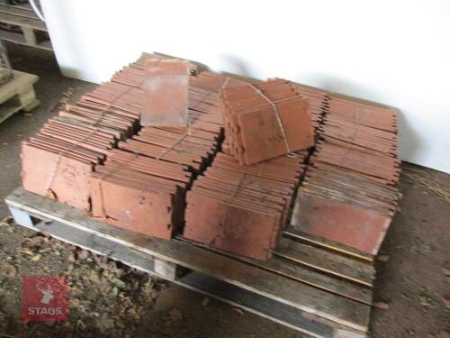 200 UNUSED ROSEMARY RED CLAY ROOF TILES