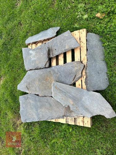 VARIOUS SLABS OF SLATE