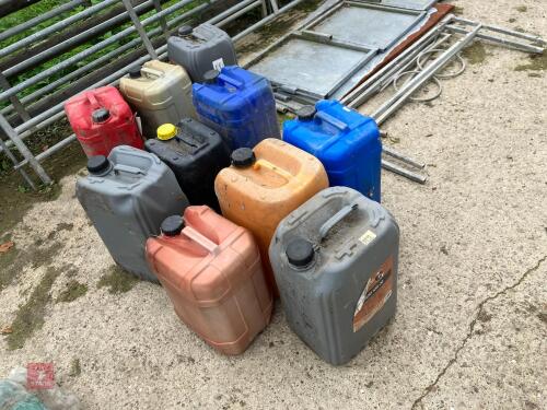 10 EMPTY 25L DRUMS