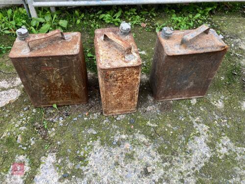 VINTAGE SHELL PETROL CANS