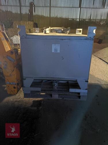 SCHAFER STAINLESS STEEL 1000L IBC