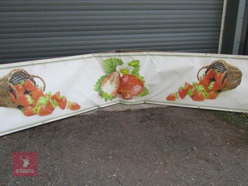 STRAWBERRY ADVERTISING SIGN