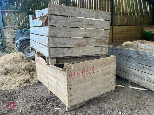 11 X WOODEN POTATO BOXES