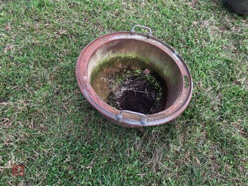 VINTAGE CAST IRON PLANTER