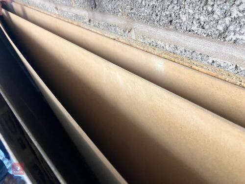 3 SHEETS OF HARDBOARD