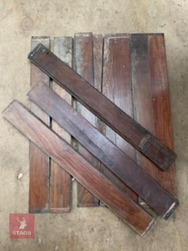 25 LENGTHS OF INDIAN ROSEWOOD TIMBER
