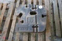 7 NEW HOLLAND 45KG FRONT WAFER WEIGHTS - 2