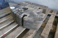 7 NEW HOLLAND 45KG FRONT WAFER WEIGHTS - 3