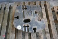 7 NEW HOLLAND 45KG FRONT WAFER WEIGHTS - 4