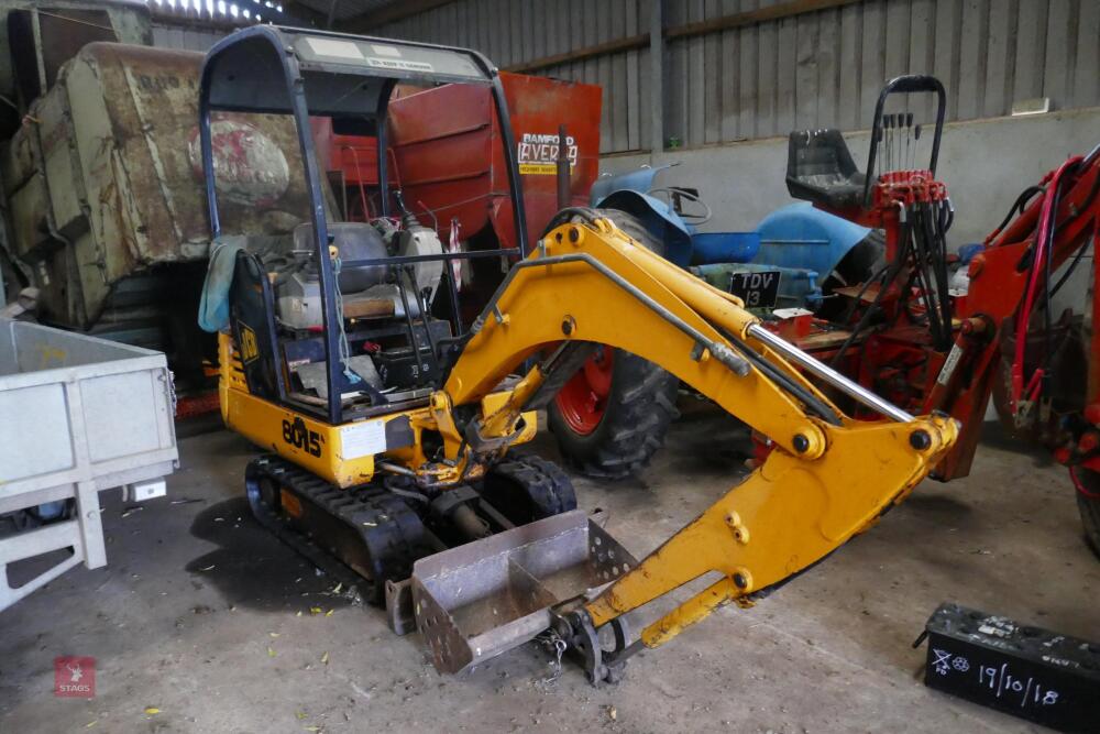 2002 JCB 8015 1.5T MINI DIGGER