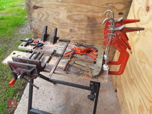 WORK BENCH AND CLAMPS