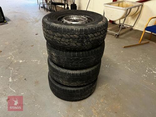 4 X FORD RANGER ALL TERAIN WHEELS& TYRES
