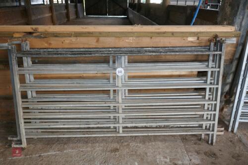 8 6' GALVANISED SHEEP HURDLES