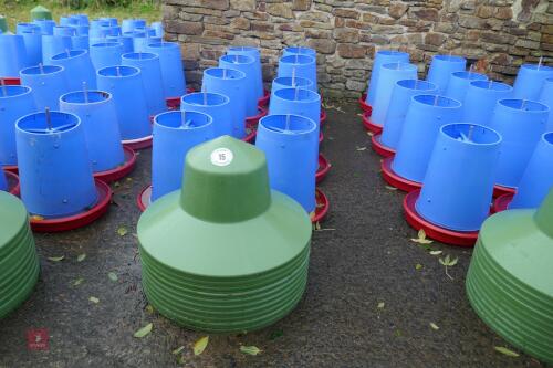 10 MINOLA FEEDERS WITH RAIN HATS