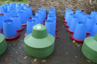 10 MINOLA FEEDERS WITH RAIN HATS