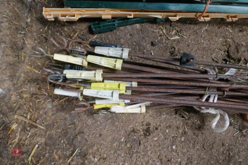 APRROX 27 PIGTAIL FENCING STAKES