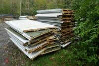 QUANTITY OF SHED INSULATED ROOF SHEETS - 9