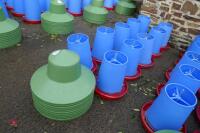 10 MINOLA FEEDERS WITH RAIN HATS