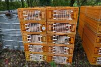 10 PLASTIC POULTRY/GAMEBIRD CRATES