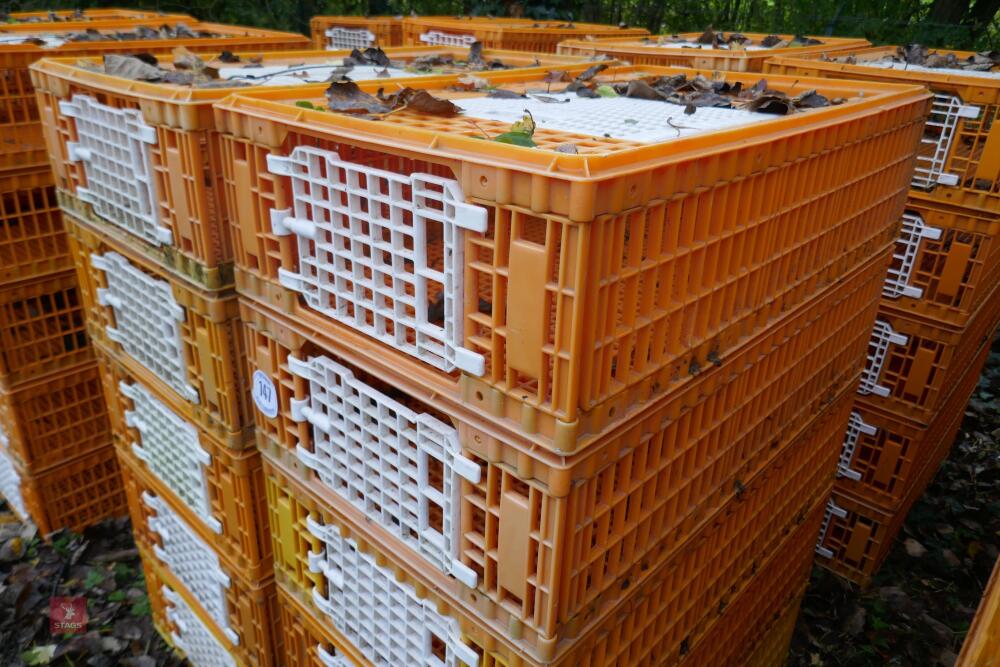 10 PLASTIC POULTRY/GAMEBIRD CRATES