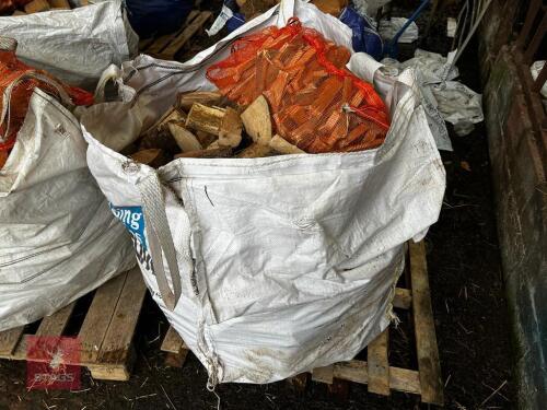 DUMPY BAG OF LOGS C/W KINDLING (1)
