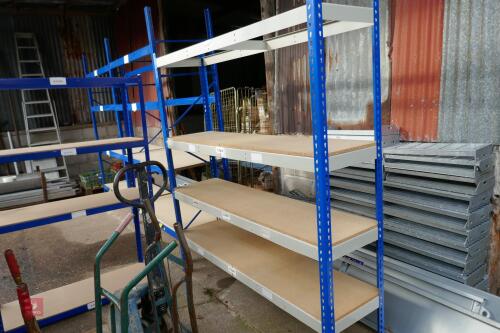 SINGLE BAY 4 SHELVING UNIT