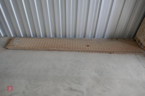 12 LENGTHS OF CHEQUER PLATE