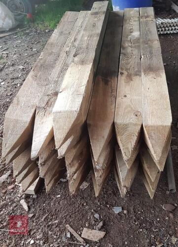 30 SQUARE POINTED POSTS