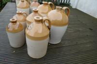 6 STONE CIDER JARS - 3
