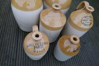 6 STONE CIDER JARS - 5