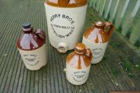 4 STONE CIDER JARS - 3