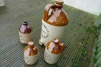 4 STONE CIDER JARS - 4