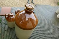 4 STONE CIDER JARS - 6