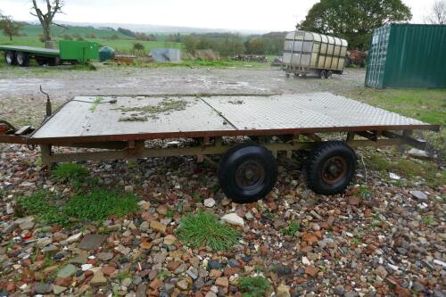 FLATBED 11'8" X 6'6" TWIN AXLE TRAILER
