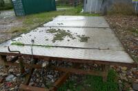 FLATBED 11'8" X 6'6" TWIN AXLE TRAILER - 4